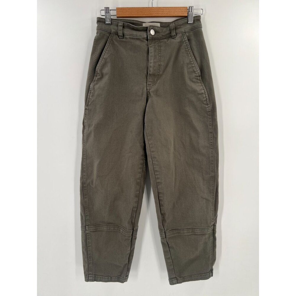 Everlane Olive Green Ankle Crop Jeans